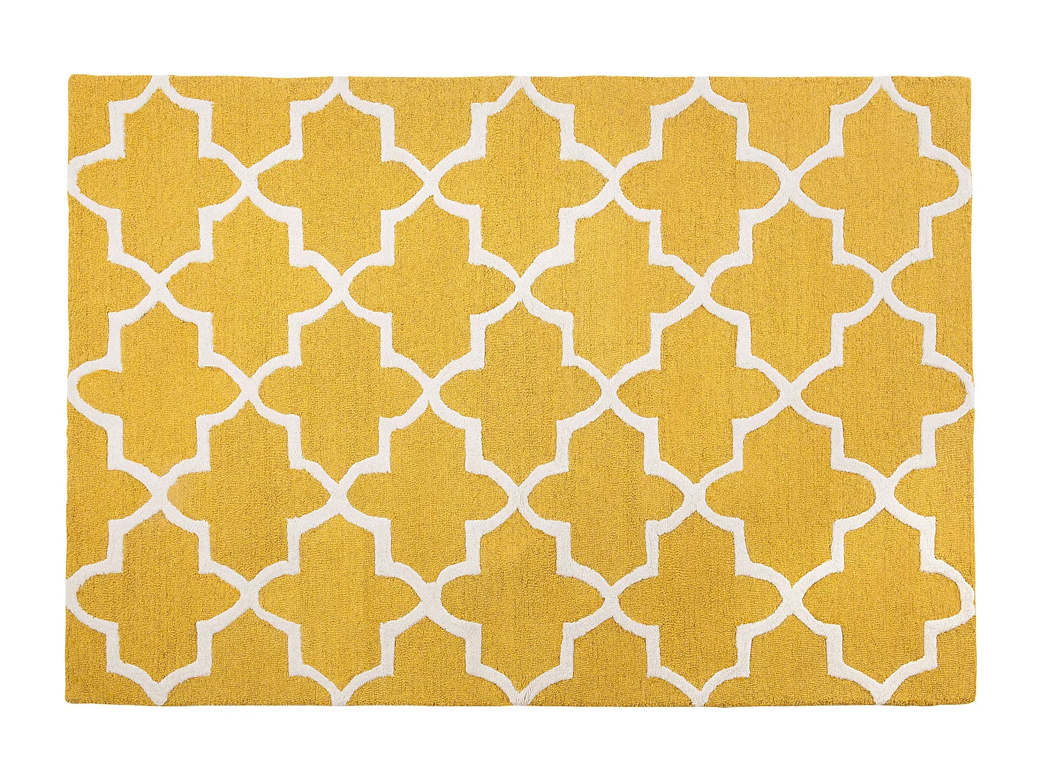 Alfombra de lana amarillo/beige 160 x 230 cm SILVAN
