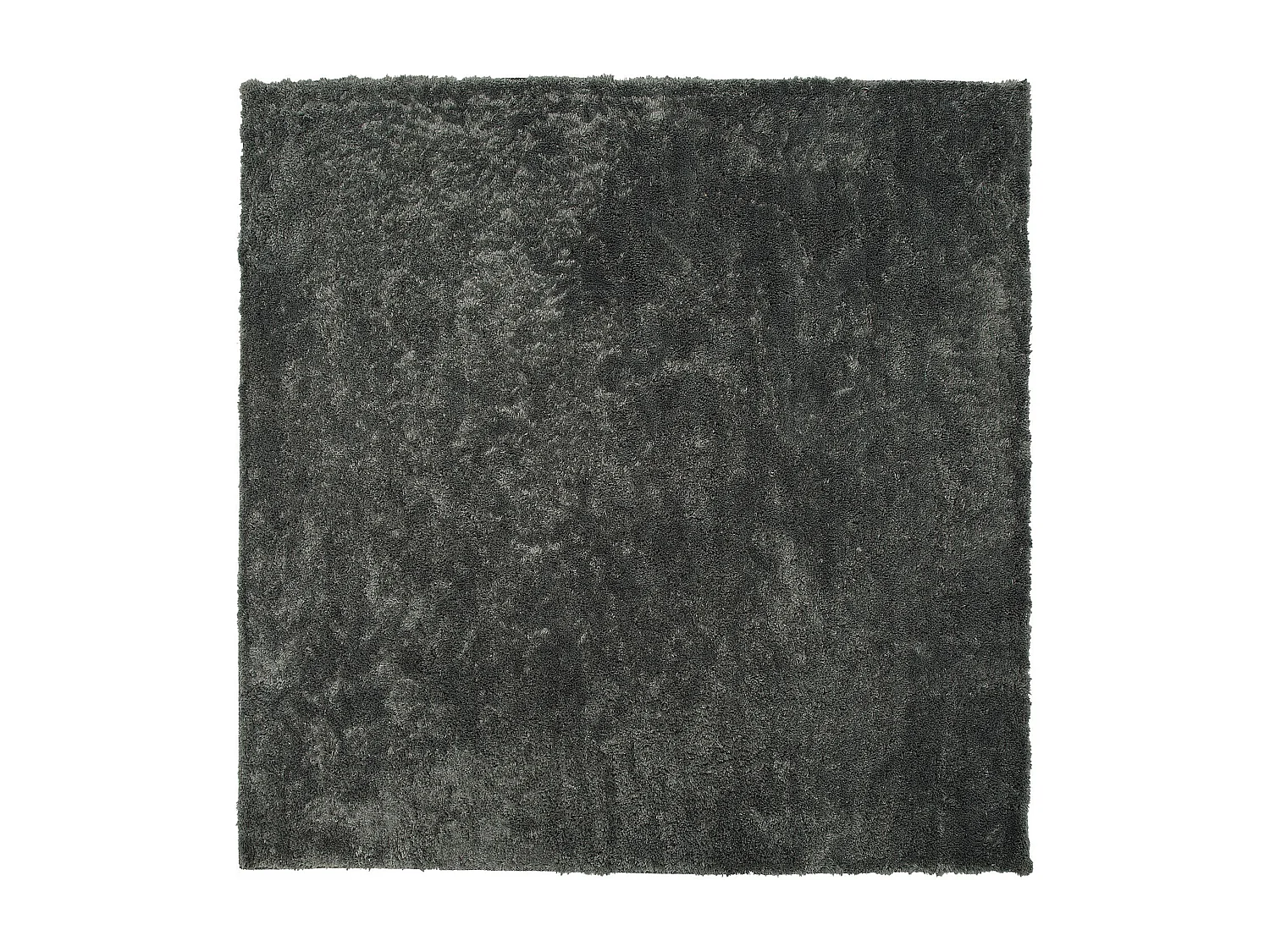 Tapis à poils longs EVREN Gris foncé 200 x 200 cm