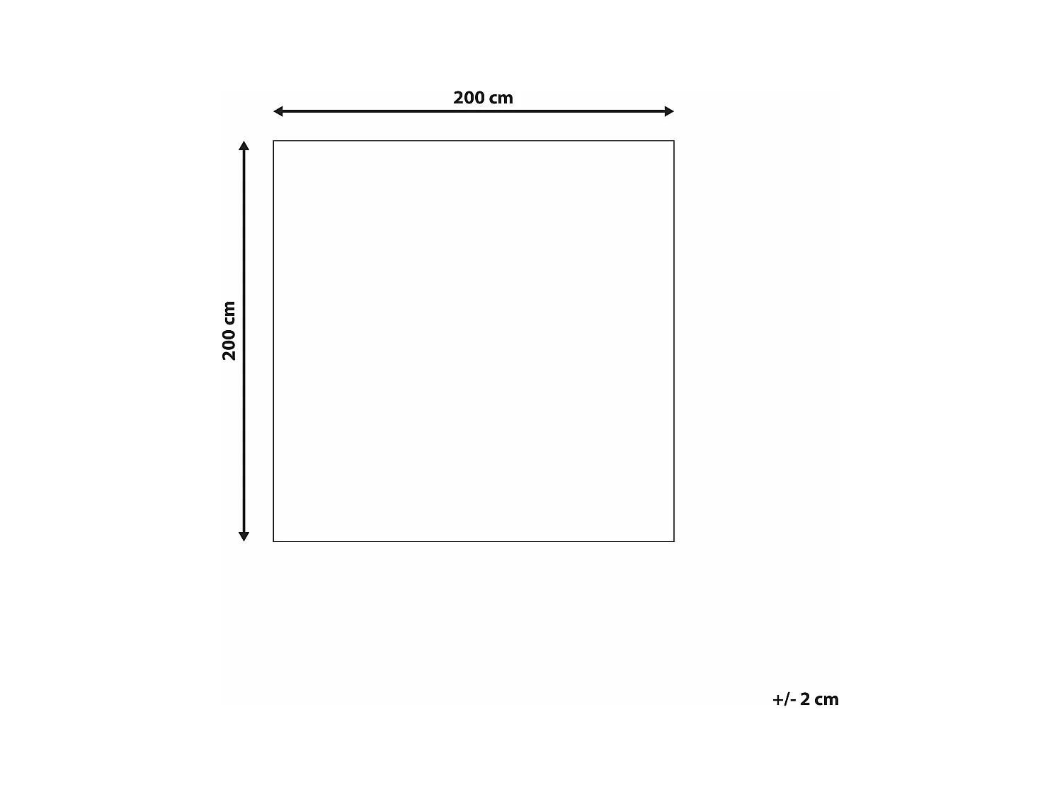 Vloerkleed polyester donkergrijs 200 x 200 cm EVREN