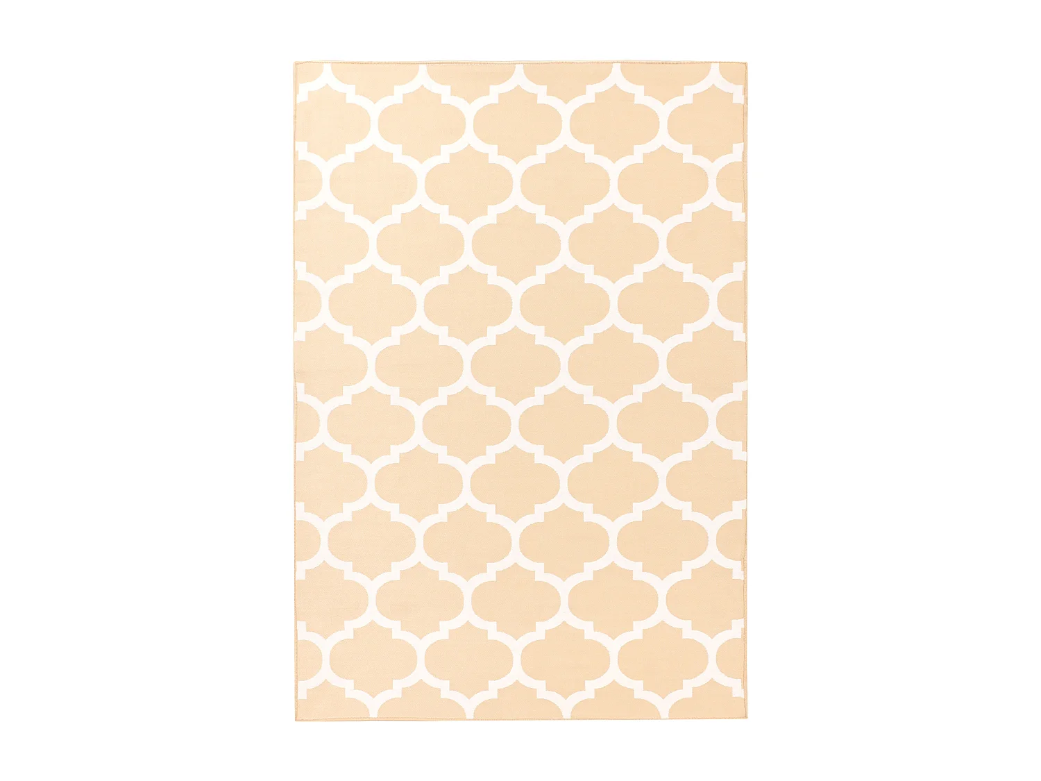 Tappeto da esterno reversibile 140 x 200 cm Beige AKSU