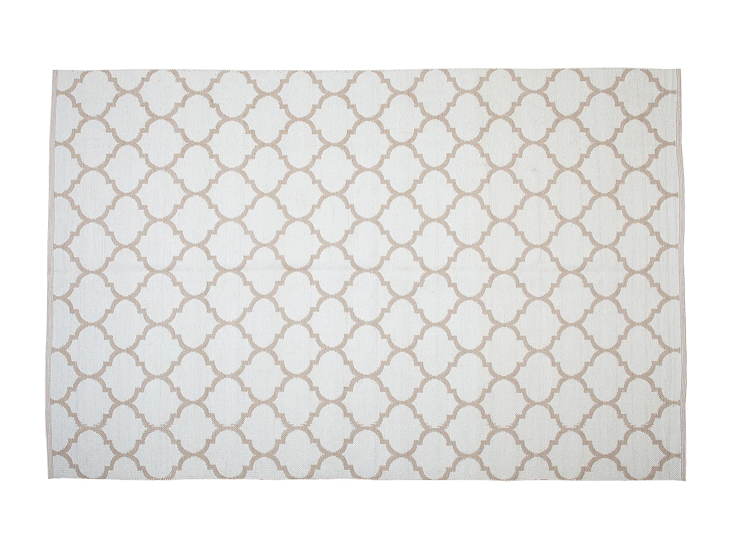Tappeto da esterno reversibile 140 x 200 cm Beige AKSU
