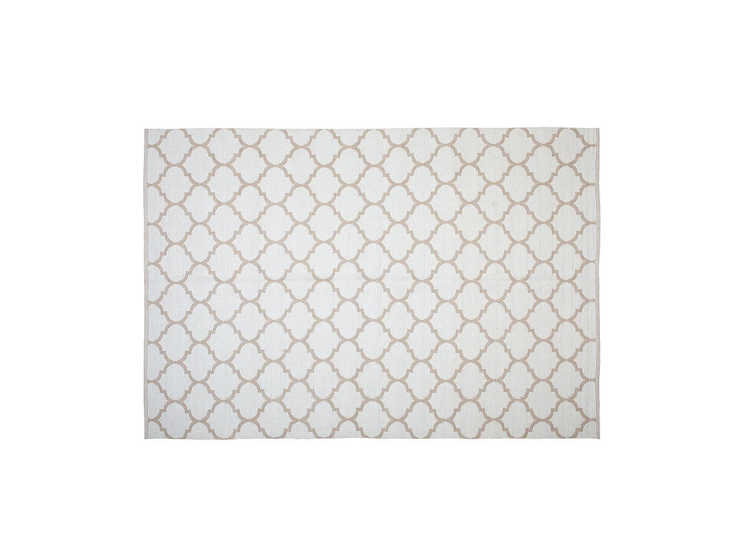 Alfombra de exterior AKSU 140 x 200 cm Beige Reversible