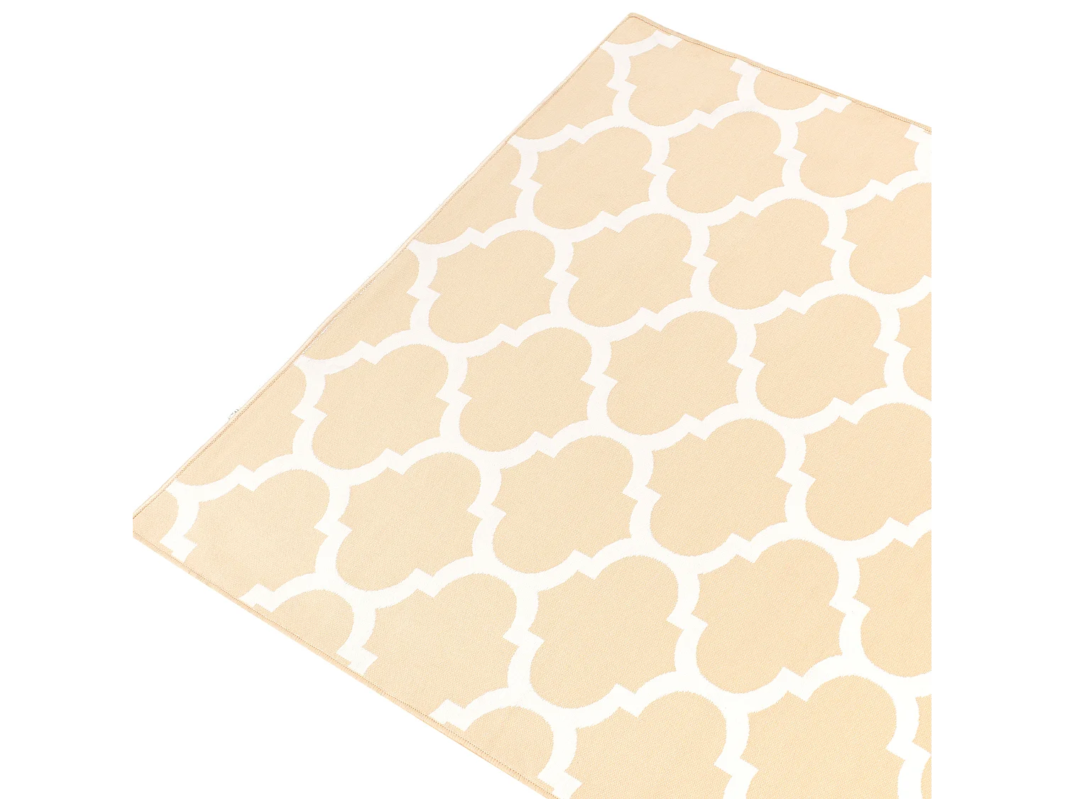 Alfombra de exterior AKSU 140 x 200 cm Beige Reversible