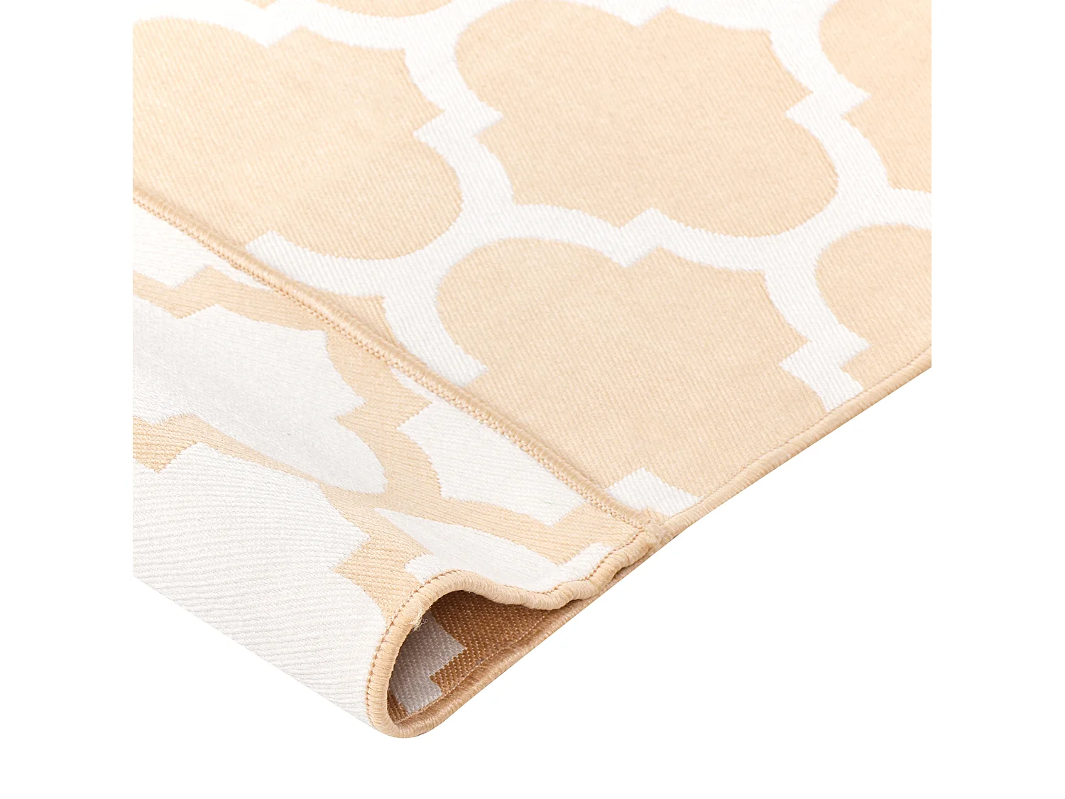 Utomhusmatta AKSU Beige 140 x 200 cm Dubbelsidig