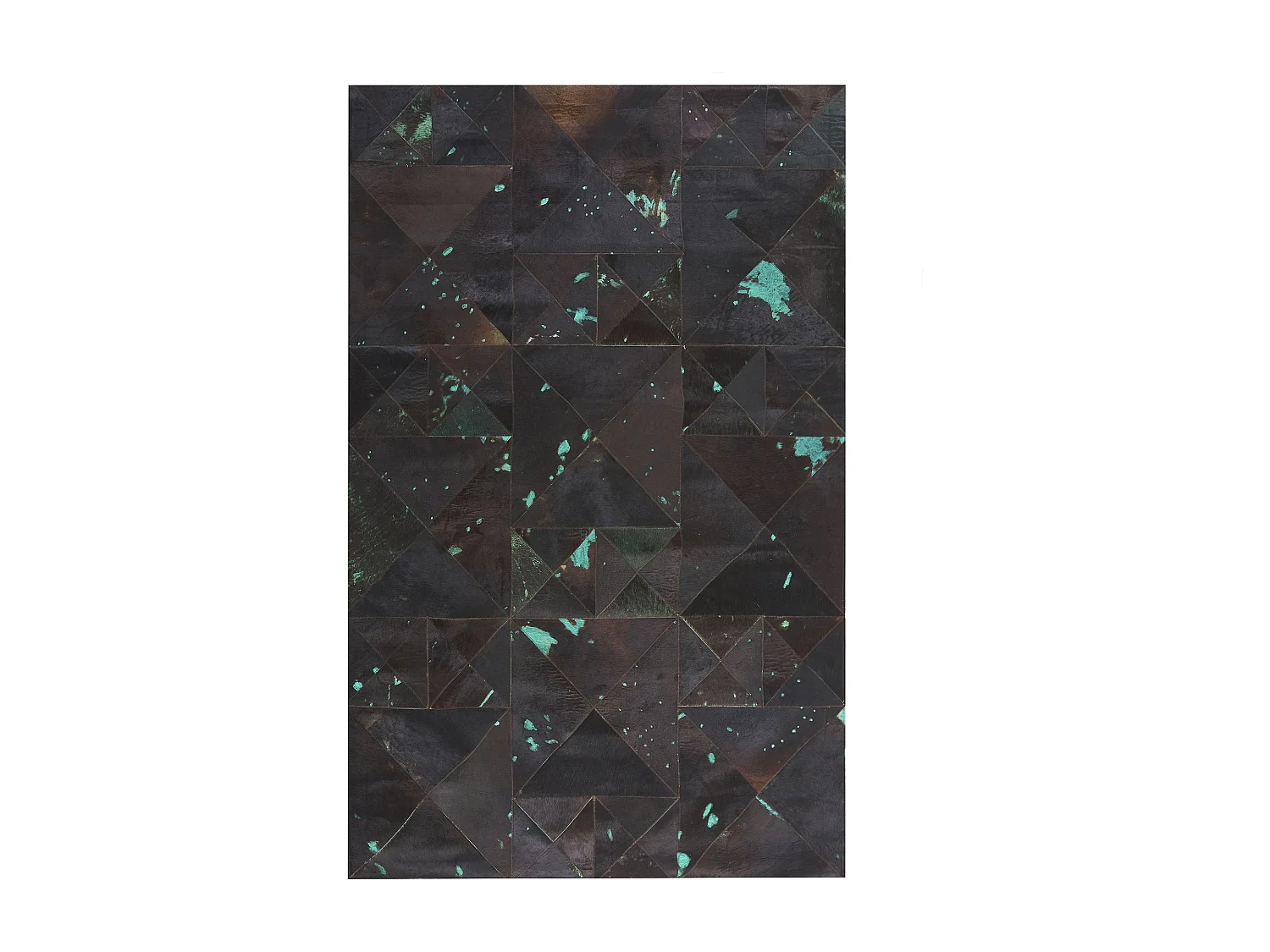 Alfombra ATALAN 140 x 200 cm Piel Marrón