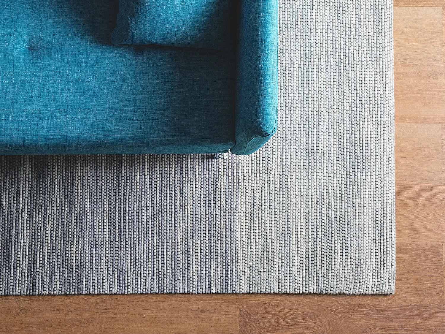 Rug KAPAKLI Grey 140 x 200 cm Wool