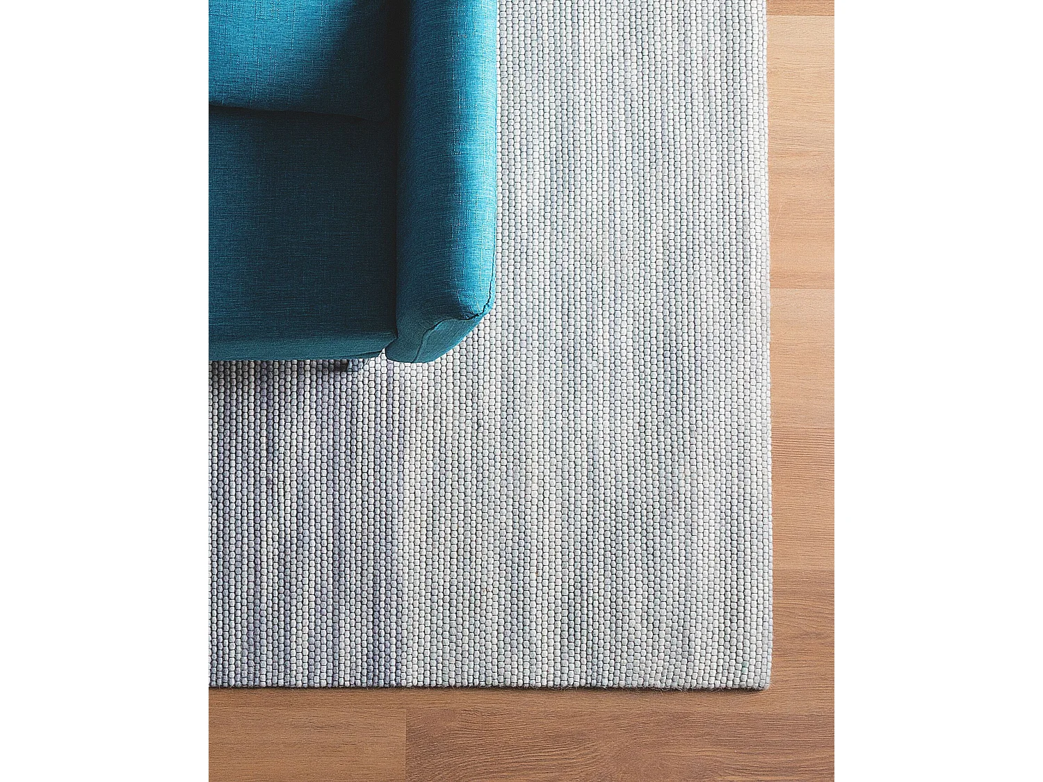 Rug KAPAKLI Grey 140 x 200 cm Wool