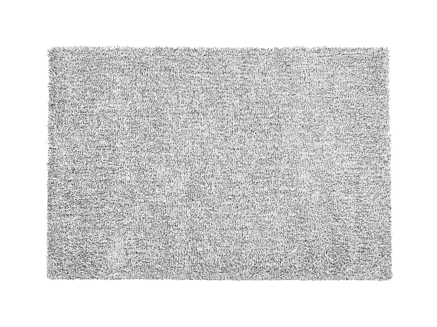Teppich rechteckig 140x200 cm schwarz grau meliert Shaggy Hochflor Modern Demre