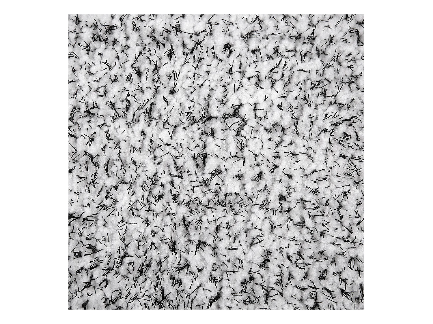 Teppich rechteckig 140x200 cm schwarz grau meliert Shaggy Hochflor Modern Demre