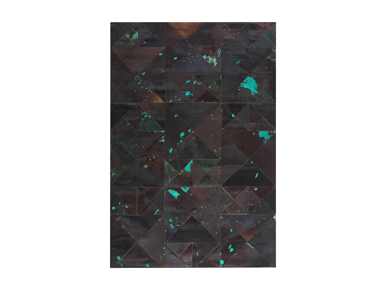 Tapis ATALAN Marron 160 x 230 cm Cuir