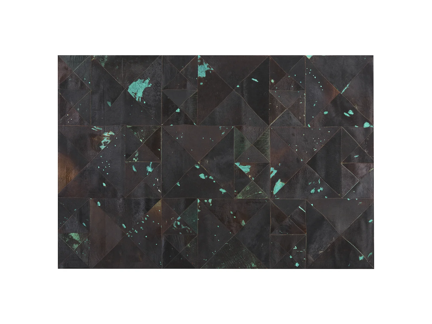 Tapis ATALAN 160 x 230 cm Cuir Marron