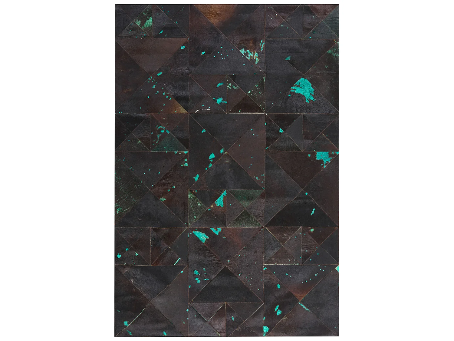 Tapis ATALAN 160 x 230 cm Cuir Marron