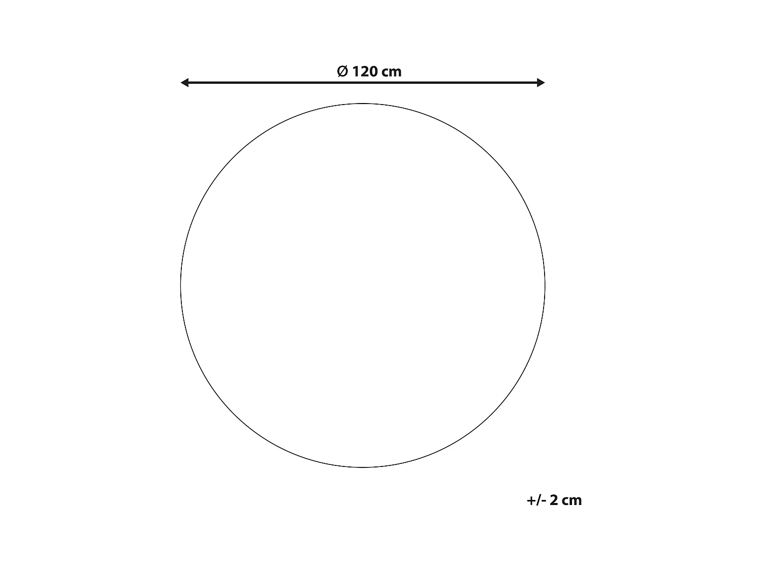 Teppich Jute beige rund dia. 120 cm Ahlat