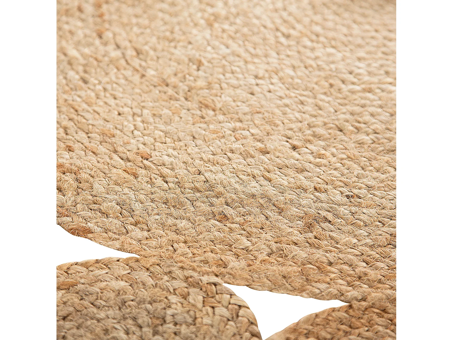 Teppich Jute beige rund dia. 120 cm Ahlat