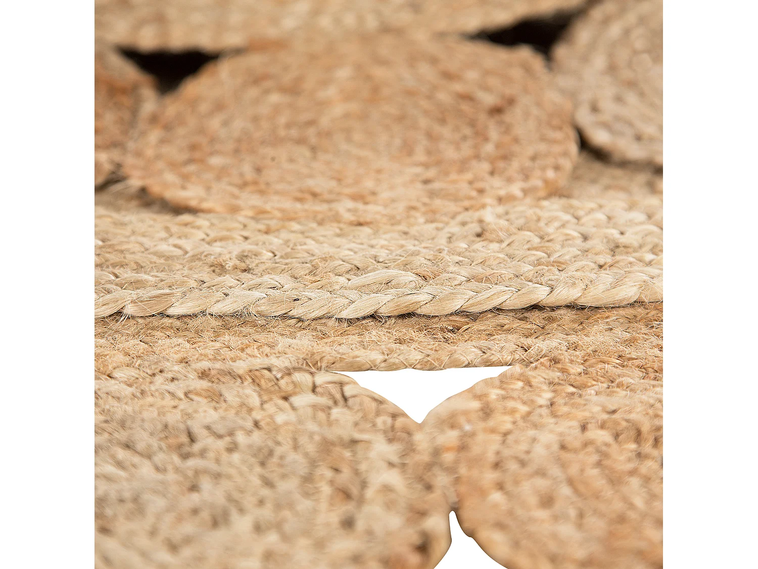 Teppich Jute beige rund dia. 120 cm Ahlat