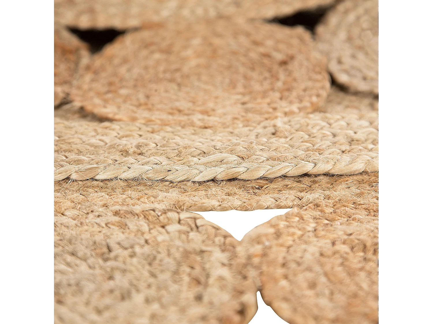 Tappeto iuta beige ø 120 cm AHLAT