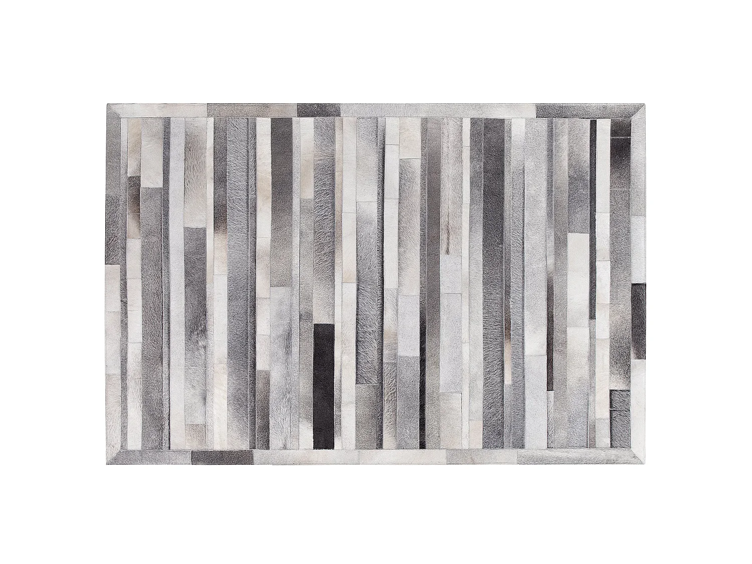 Tapis AZAY Gris clair 140 x 200 cm Cuir