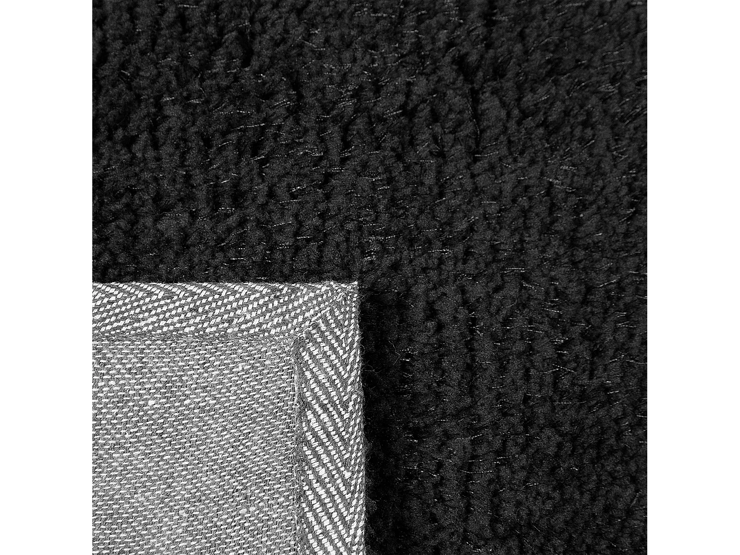 Tapis à poils longs DEMRE Noir 160 x 230 cm