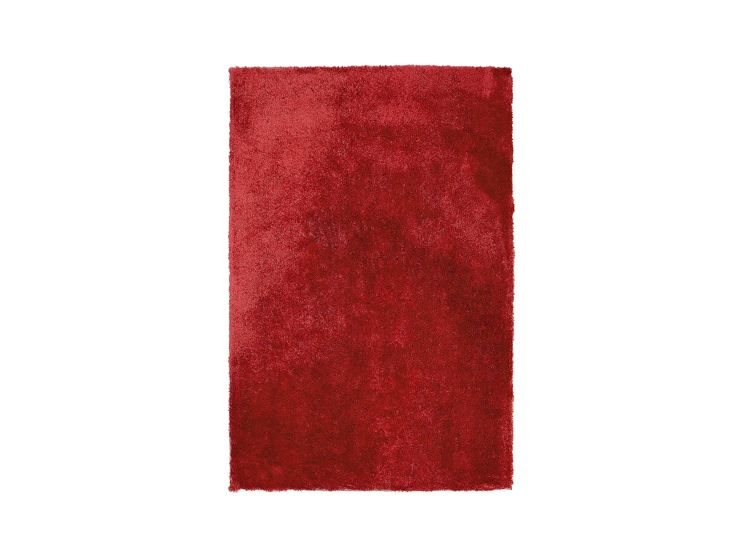 Tapis à poils longs EVREN Rouge 140 x 200 cm
