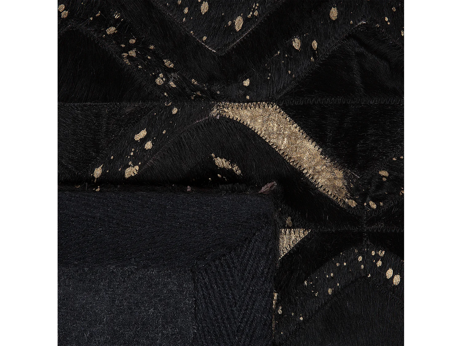 Tapete DEVELI 140 x 200 cm Pele Preto