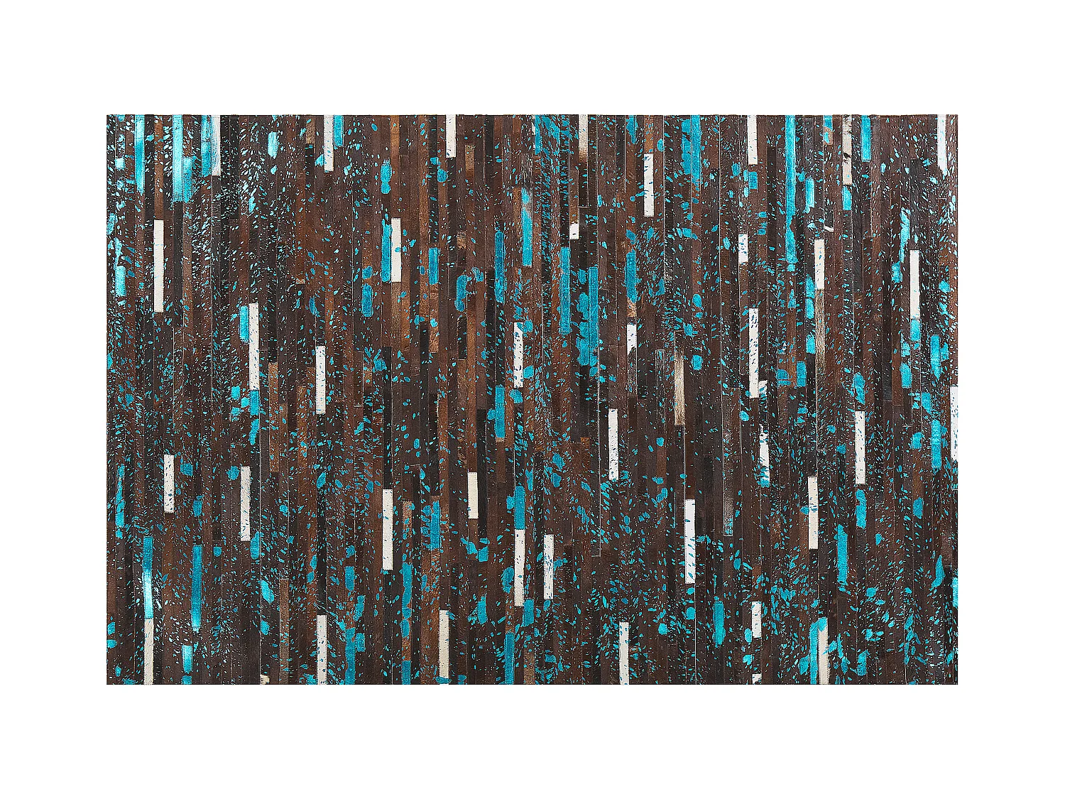 Tapis KISIR Marron foncé 140 x 200 cm Cuir