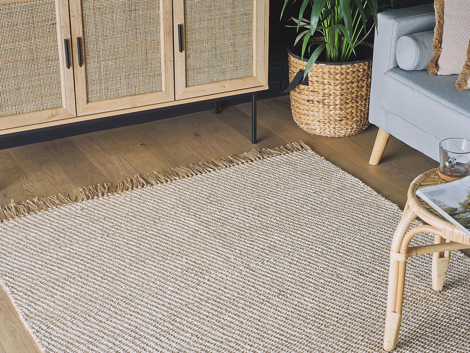 Tapis ALADAG Beige 140 x 200 cm Jute