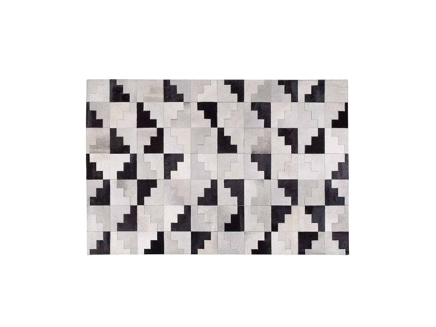 Tapis EFIRLI 140 x 200 cm Cuir Gris