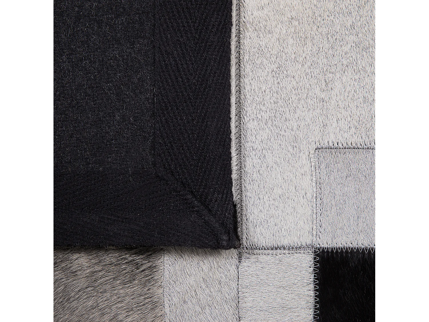 Tapis EFIRLI 140 x 200 cm Cuir Gris