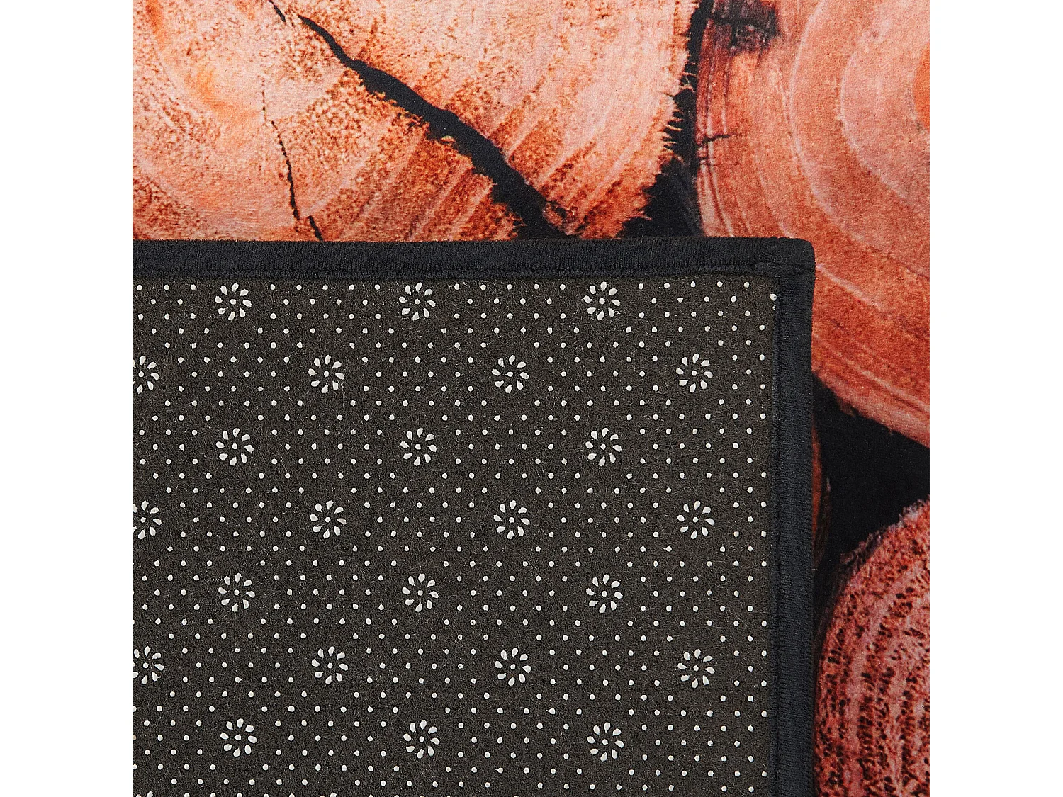 Tapis 80 x 150 cm avec imprimé de bois KARDERE