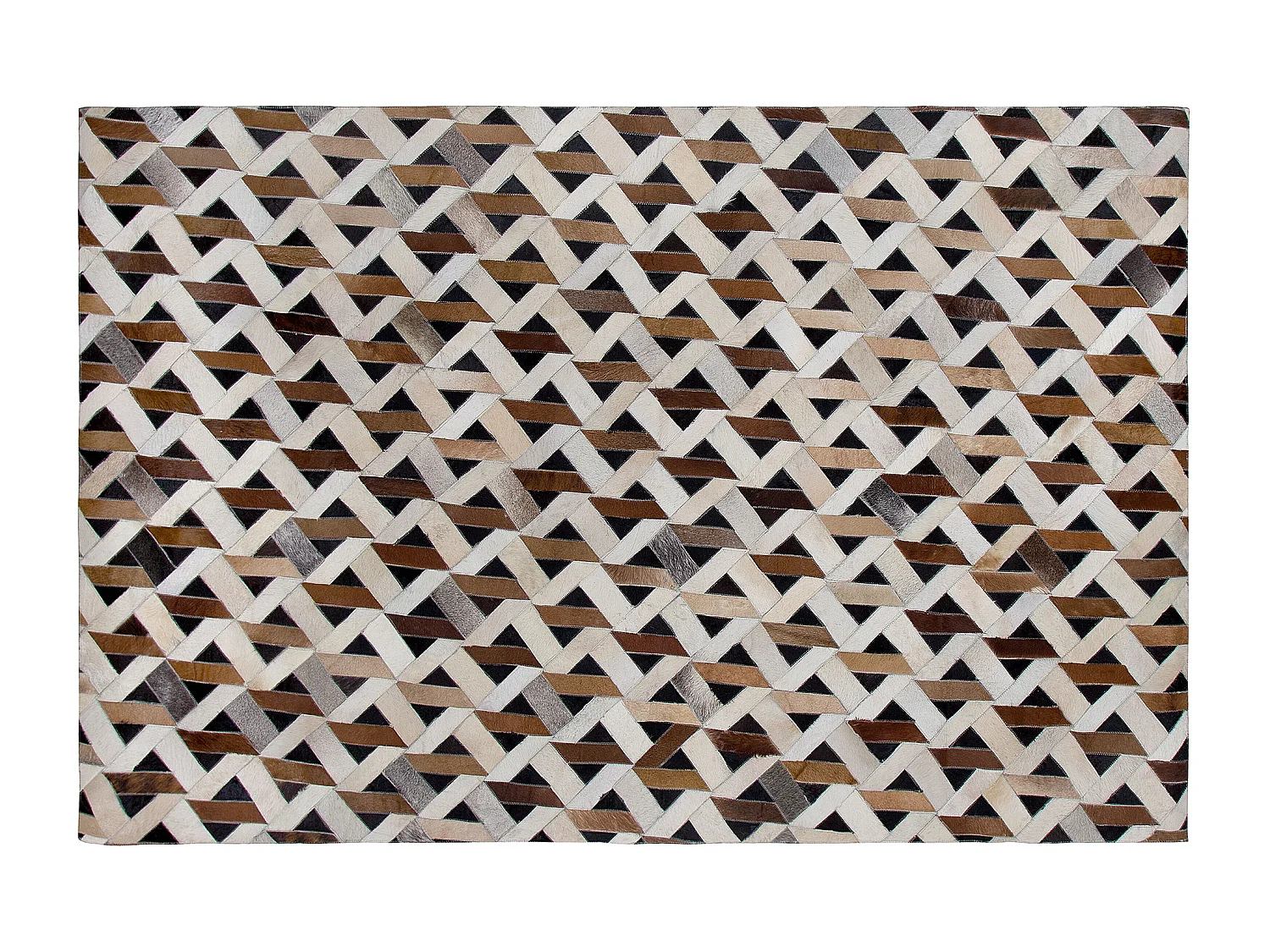 Tapis TUGLU Marron 160 x 230 cm Cuir