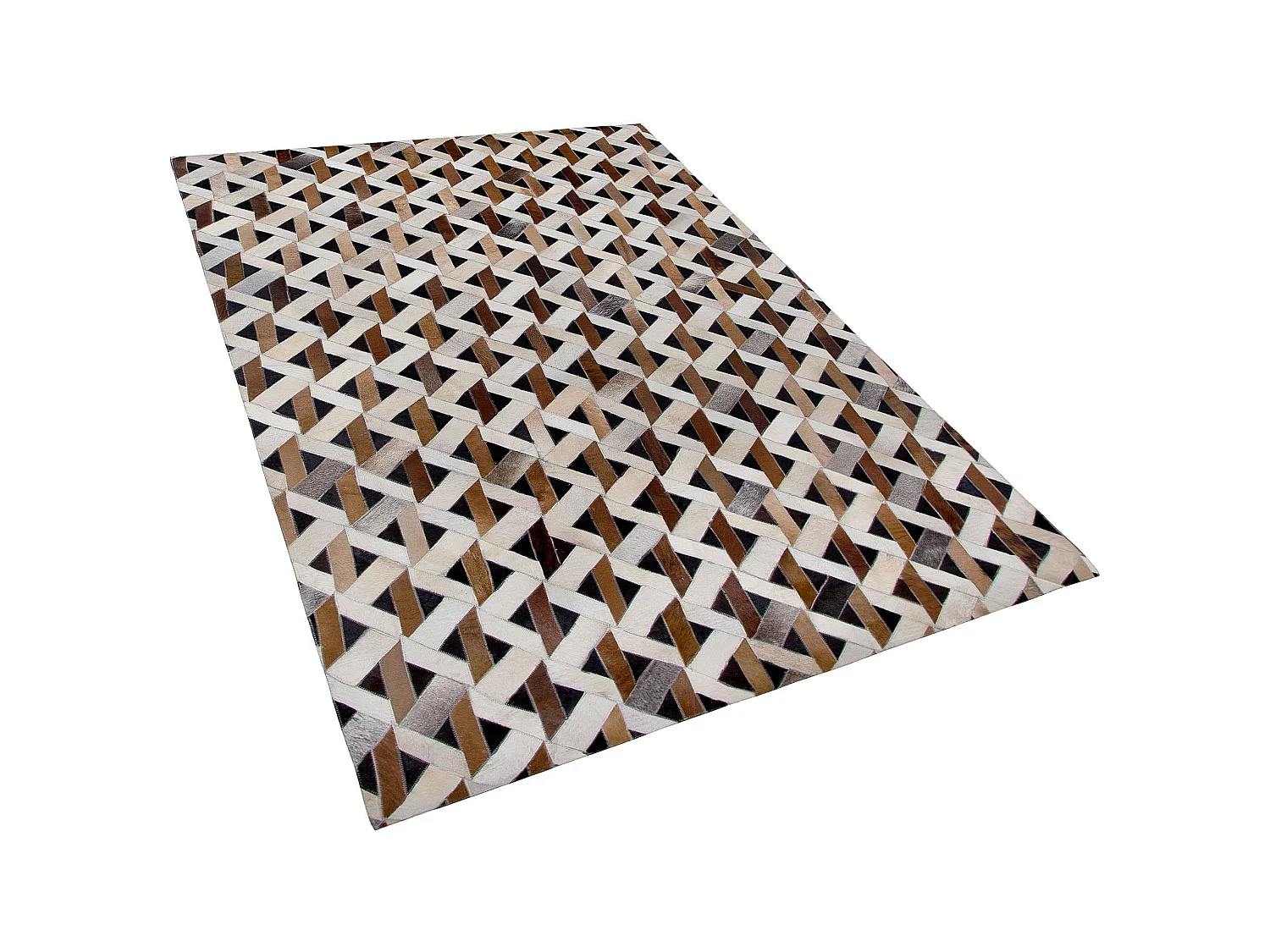 Tapis TUGLU 160 x 230 cm Cuir Marron