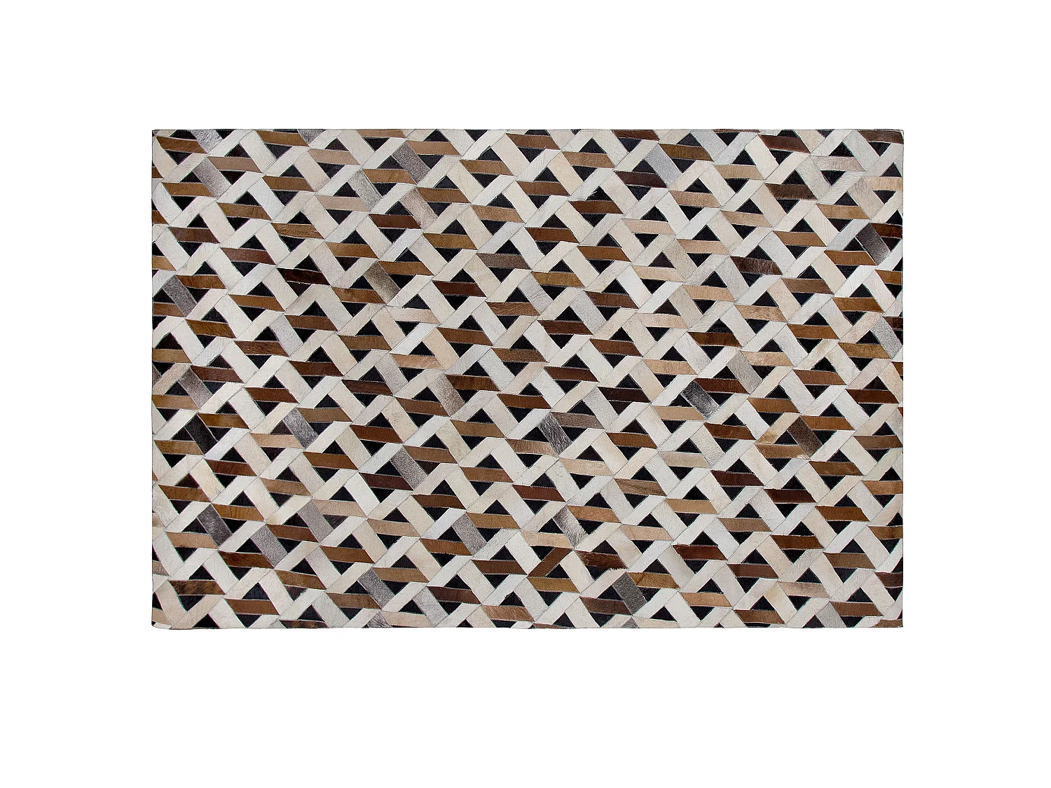 Tapis TUGLU 160 x 230 cm Cuir Marron