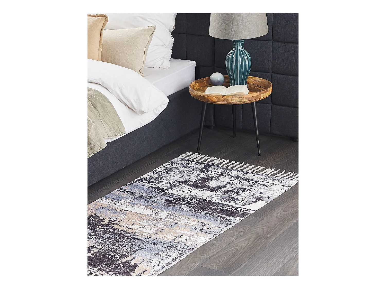 Vloerkleed polyester meerkleurig 80 x 150 cm KONAKLI