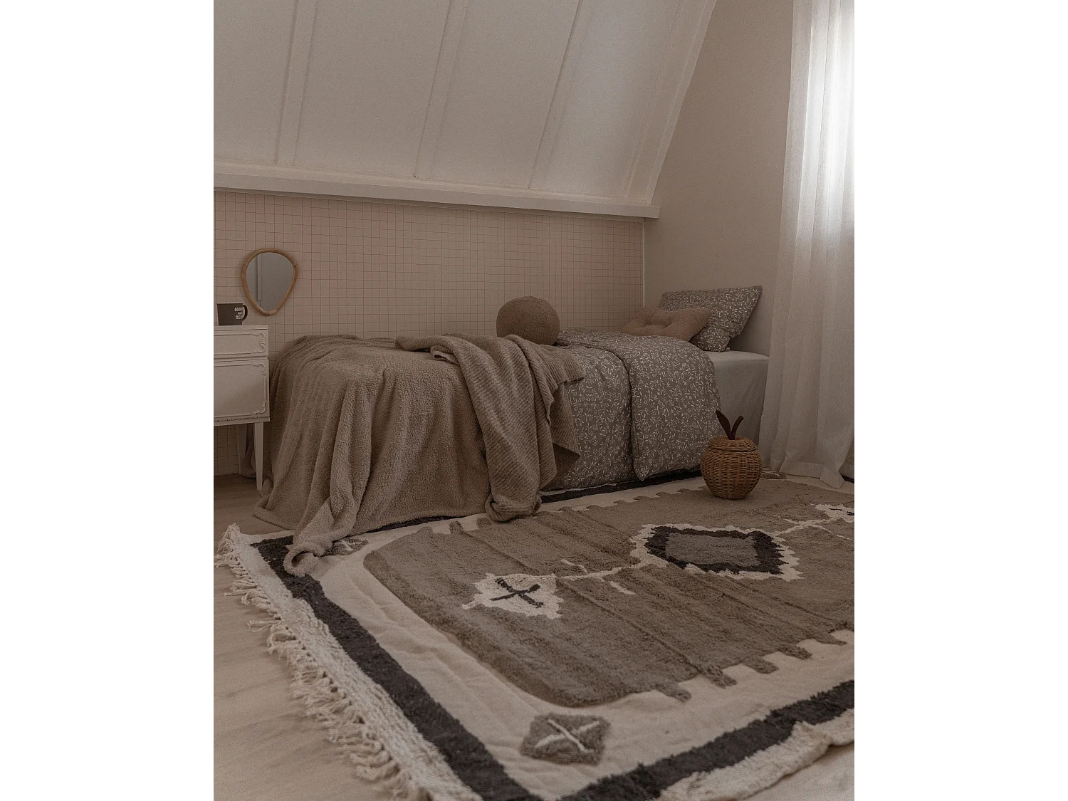 Tapis en coton Beige 160 x 230 cm GEYVE