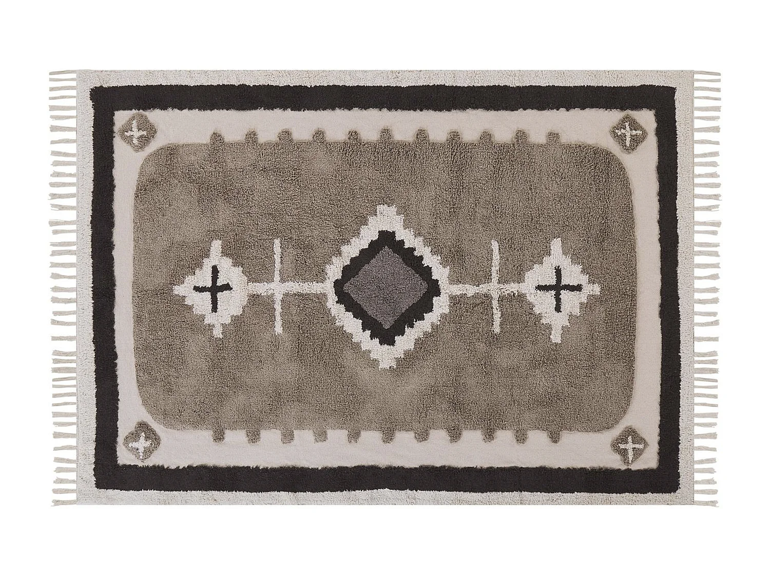 Tapis GEYVE Beige 160 x 230 cm Coton