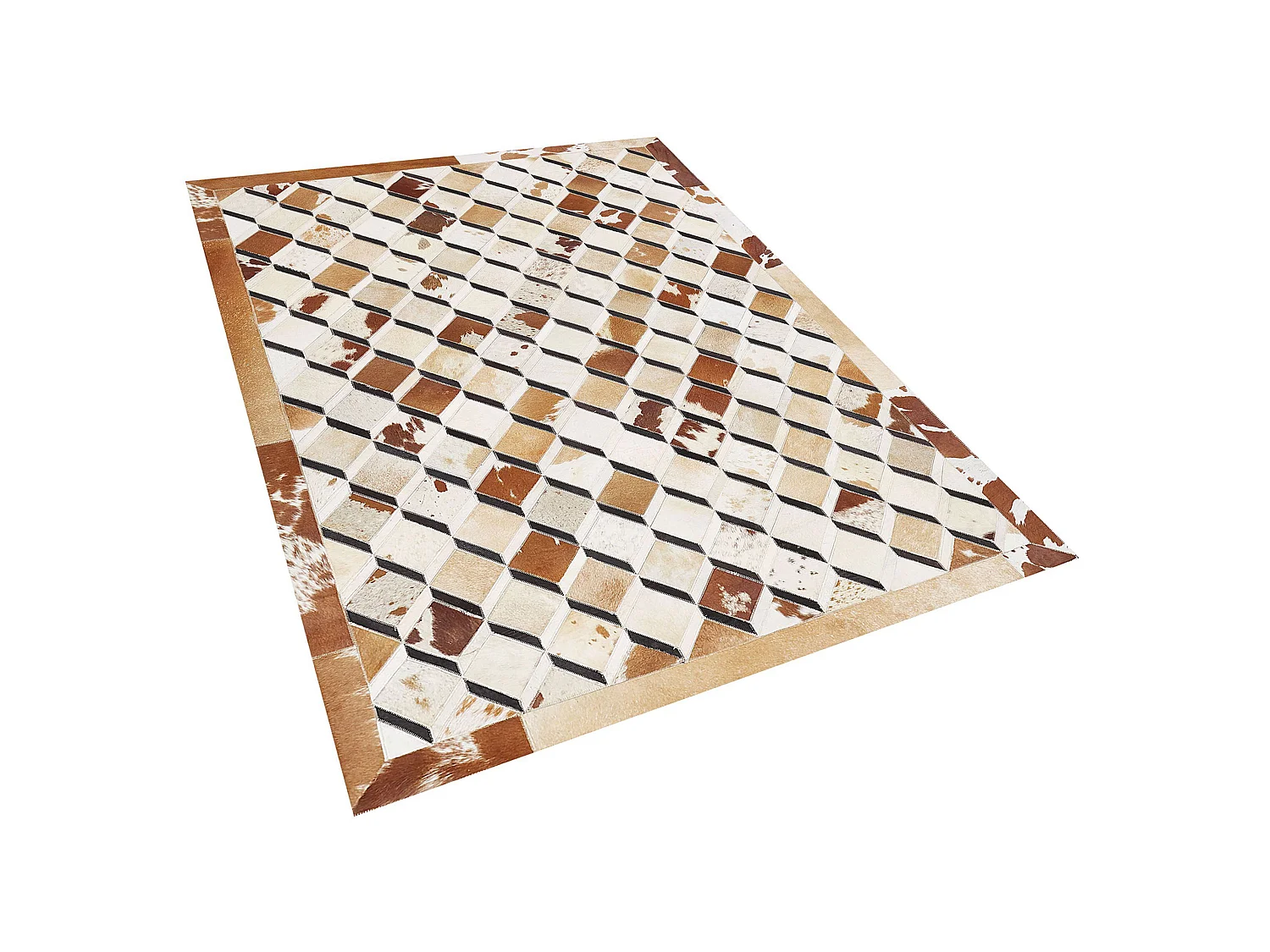 Tapis SERINOVA 140 x 200 cm Cuir Marron