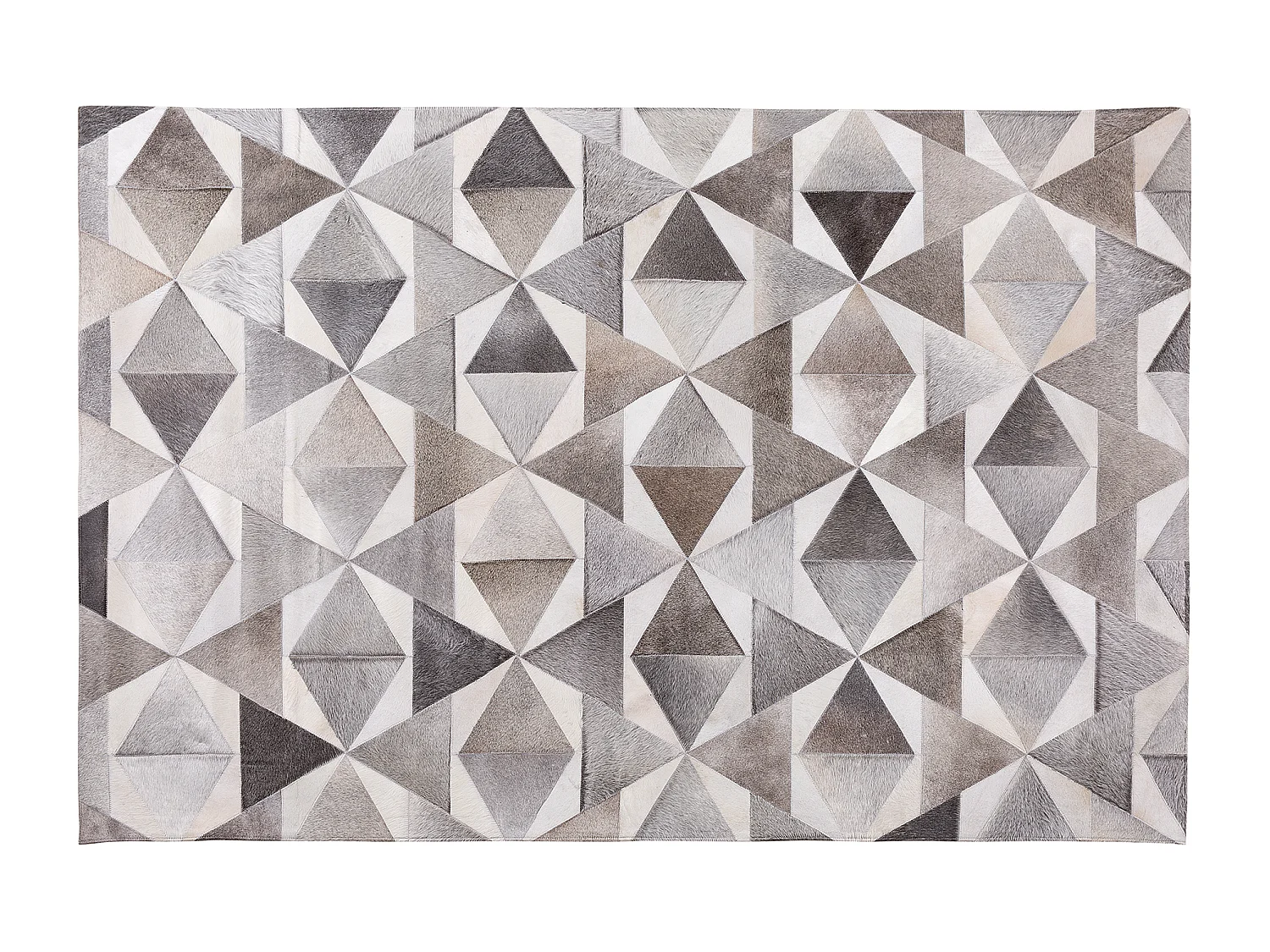 Tappeto in pelle grigia 160 x 230 cm ALAKA