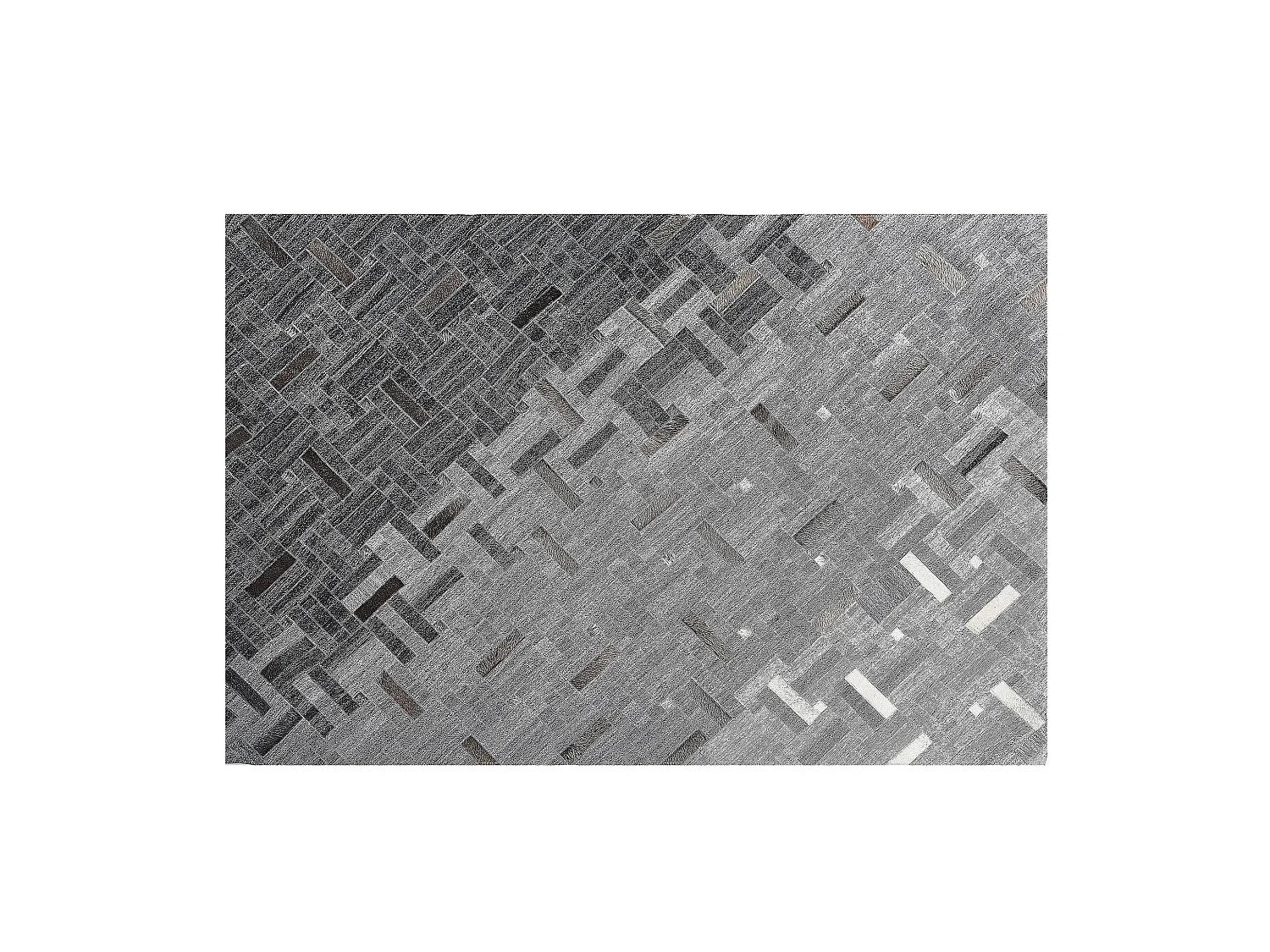 Vloerkleed DARA 140 x 200 cm Viscose Grijs