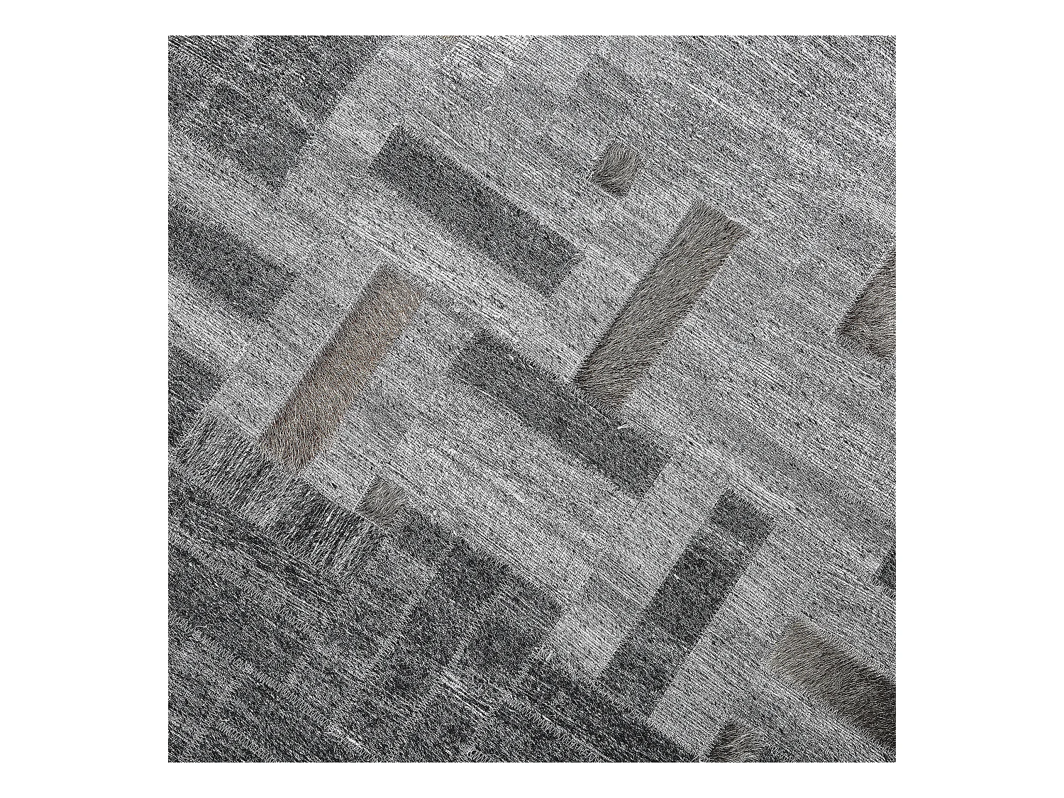 Vloerkleed DARA 140 x 200 cm Viscose Grijs