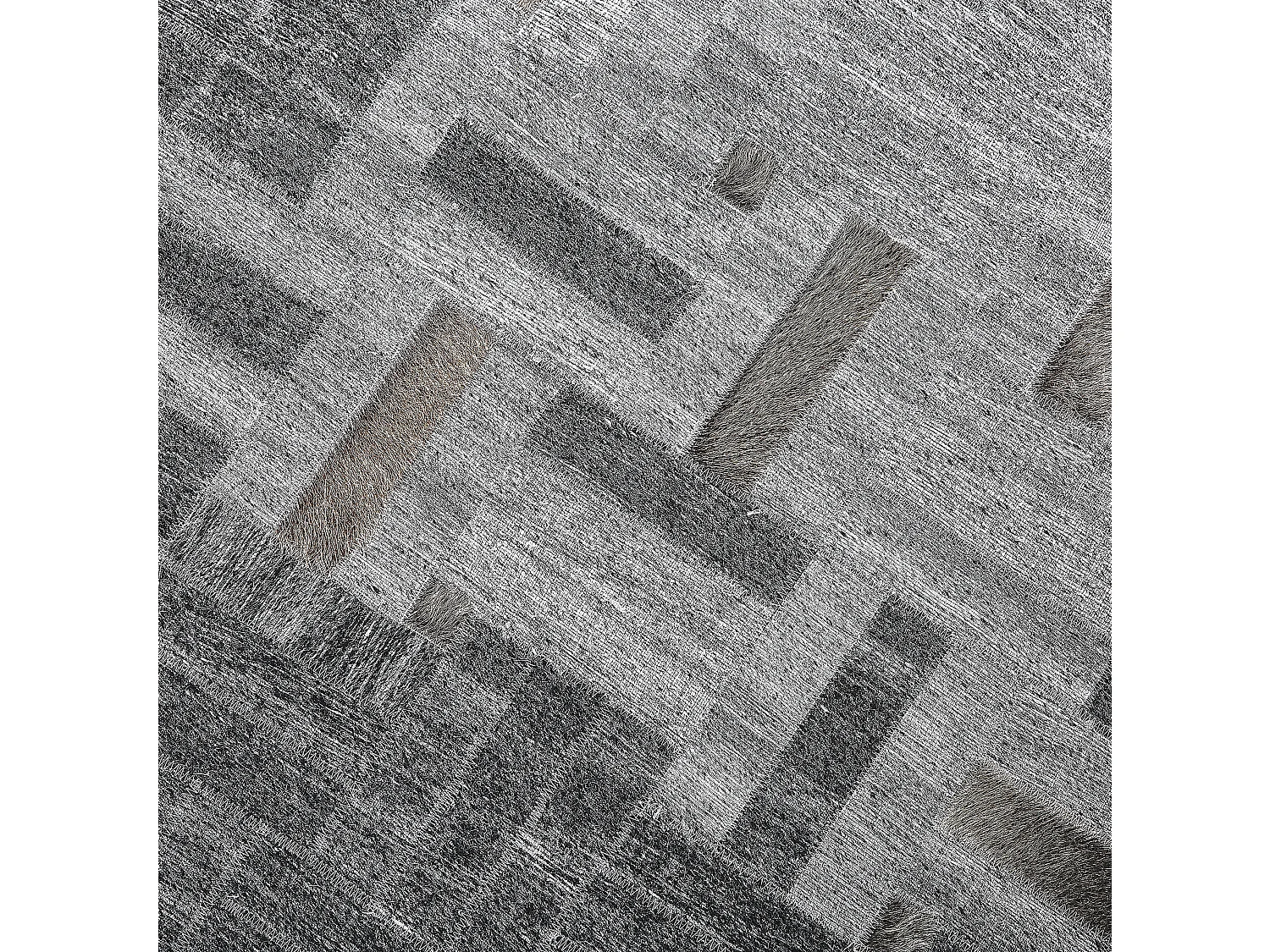 Vloerkleed DARA 140 x 200 cm Viscose Grijs