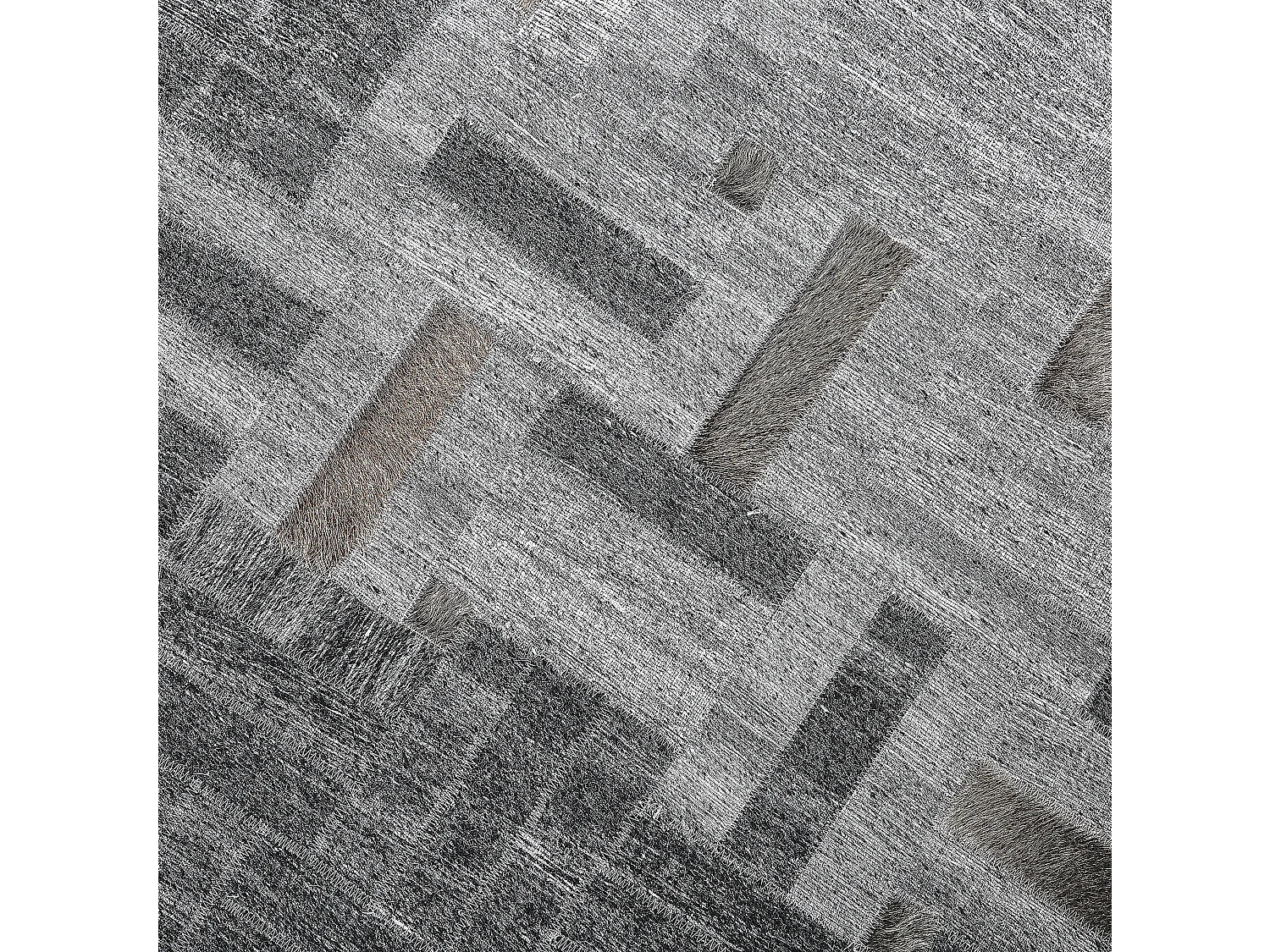 Vloerkleed DARA 140 x 200 cm Viscose Grijs