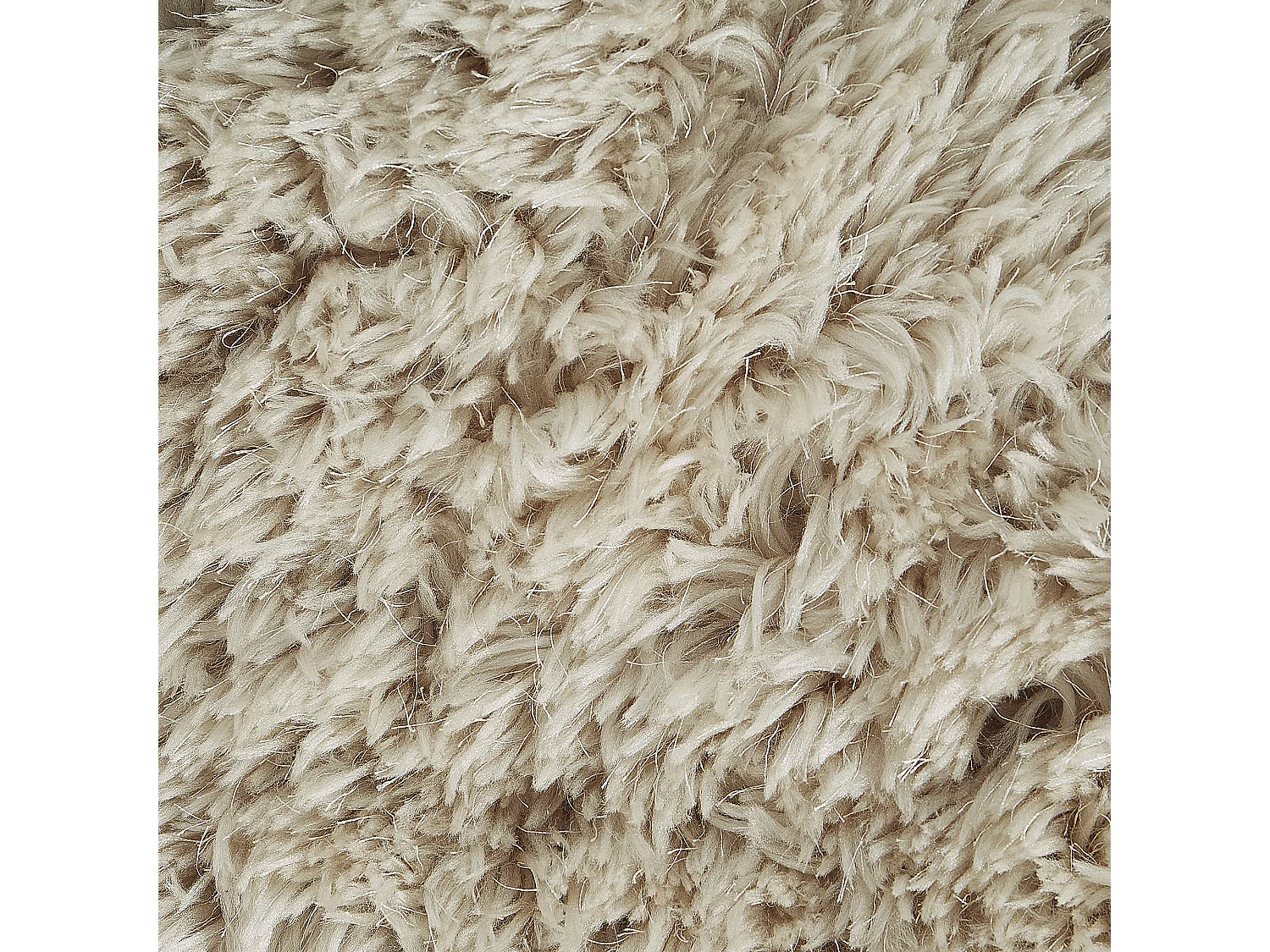Tapis à poils longs CIDE Beige 80 x 150 cm