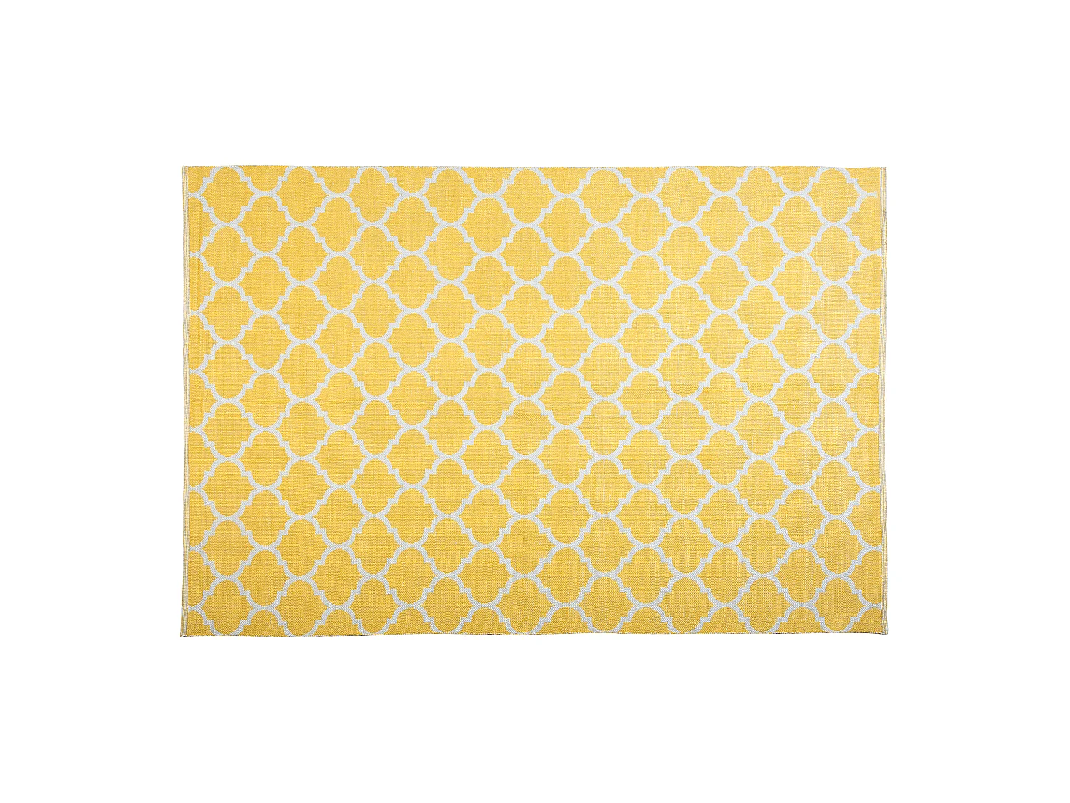 Vloerkleed polyester geel 160 x 230 cm AKSU