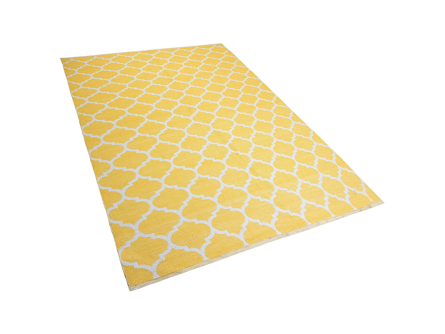 Vloerkleed polyester geel 160 x 230 cm AKSU