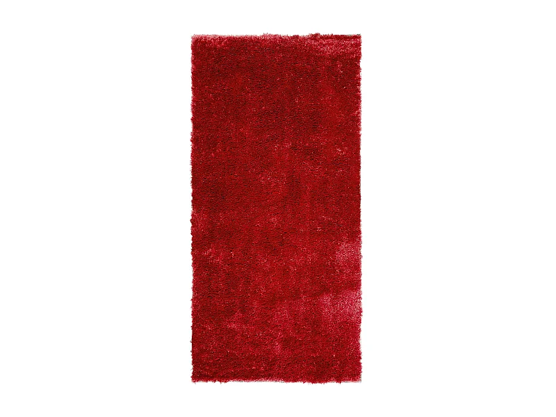 Tapis à poils longs EVREN Rouge 80 x 150 cm