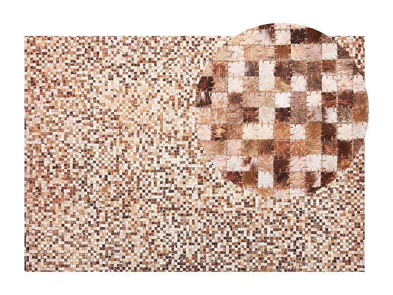 Tapis TORUL Marron 160 x 230 cm Cuir