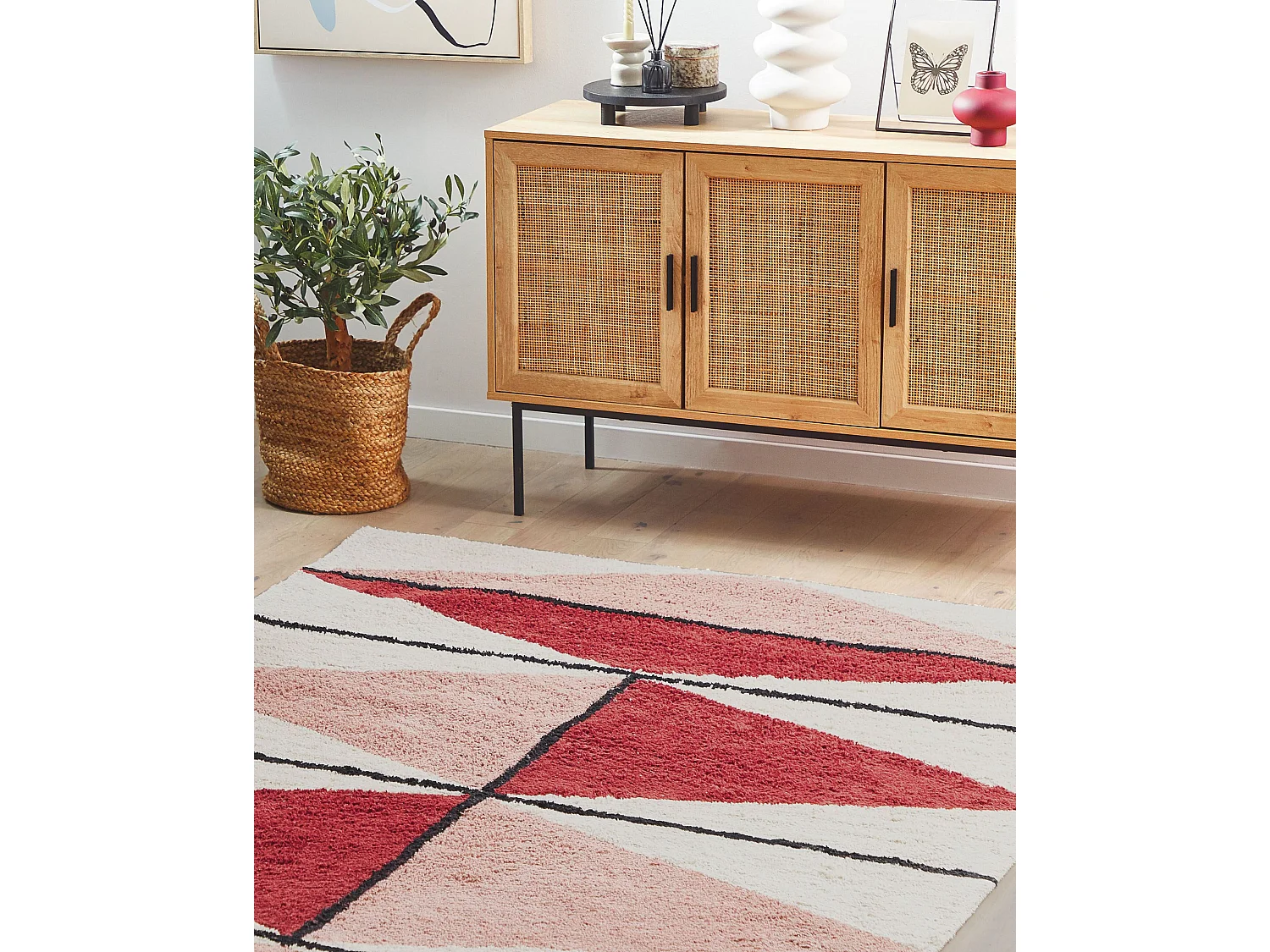 Tapis PURNIA Multicolore 160 x 230 cm Coton