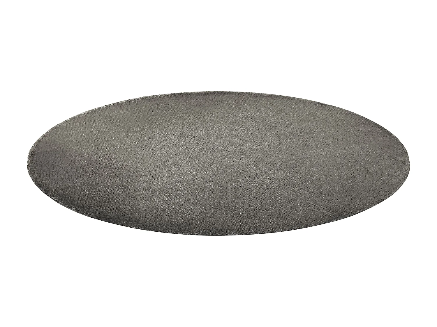 Tapete redondo em viscose cinzenta escura ⌀ 140 cm GESI II