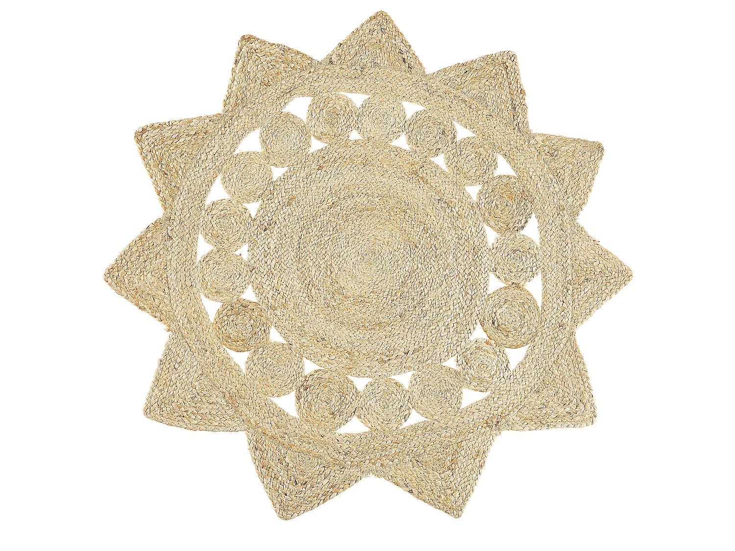 Alfombra ARABAN ø 120 cm Yute Beige