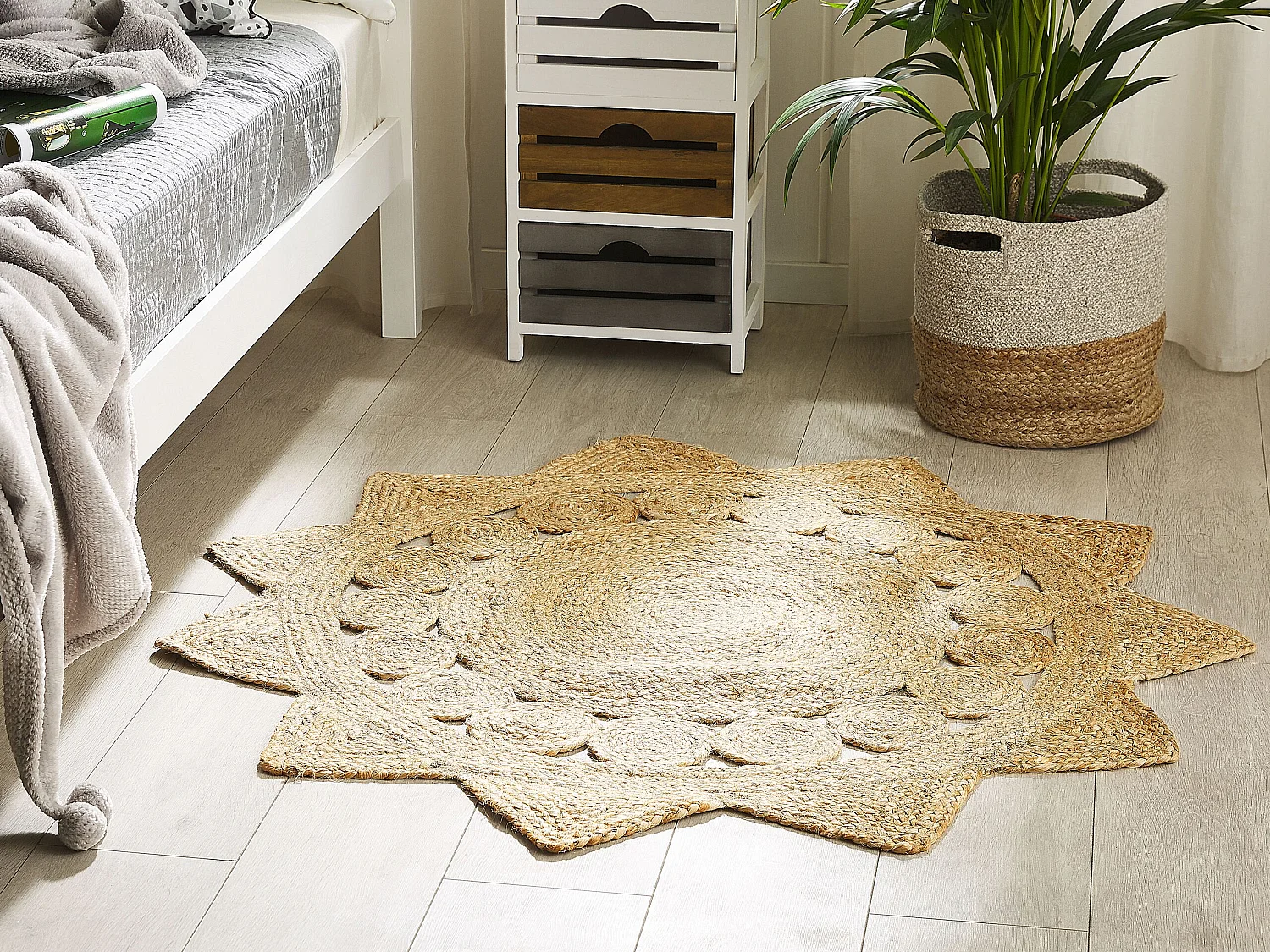 Tapis ARABAN ø 120 cm Jute Beige